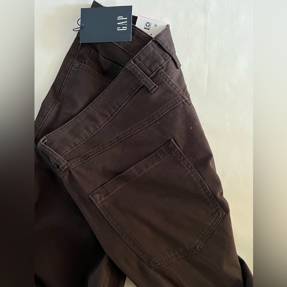 NWT GAP Brown Slim Fit Pants 34x32 - Picture 5 of 5